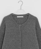 Himude Bokashi Color Round Knit Cardigan