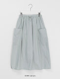 Calan Cotton Banding Long Skirt
