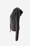 Sand Gray Slim Hood Zipup