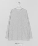 Miroki Basic Plain Slit Over Long Sleeve Tee