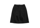 Rown black midi denim skirt