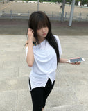 Moff Button Two-Way Sleeveless T-shirt
