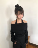 [Fake Layered] Ilun Dot Layered Long Sleeve T-Shirt