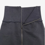 Banon Ribbed Zipper Skirt