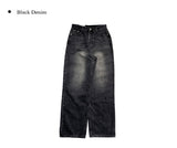 Lewis black blue washed wide pants