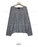 Ruffle vintage damage knit