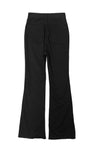 Black flare trousers