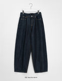 Lilgo Non-Fade Raw Denim Adjust Wide Pants