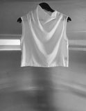 Lesia Cutout Cowl Neck Blouse