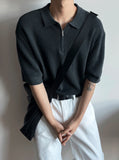 Venice half-zip collar knit