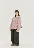 [BAONHAUS] Marpen Pocket Color Matching Fleece Cardigan