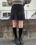Debyu Pleated Mini Skirt