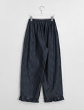 Kekun Frill Denim Wide Pants