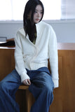 Teddy Boucle Button Cardigan
