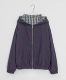 Modit Reversible Check Hood Windbreaker