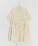 Mittens Tiered Shirt Short Sleeve One Piece