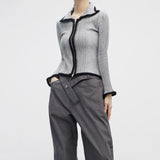 Limin Two-Way Knit Zip-Up