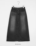 Seku Washing Denim Long Skirt