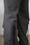 Small check back tape pants