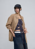 Claw cotton oversized fit checkered shirt