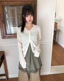 Mihen Round Wool Knit Cardigan