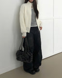 Soin Mink Fur Zip-Up Jumper