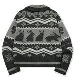 [2-WAY] Bunny Crop Zip-Up Knit