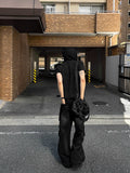 Pigment Short Sleeve Line Hood Zip-Up