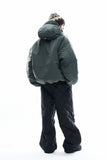 Easy cap hood nylon padded jumper