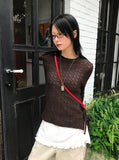 KNOTTY STRAP KNIT TOP