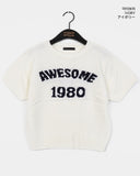 Tand 1980 Layered Cropped Short-Sleeved Knitwear