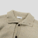 Stack High Neck Button Knit Cardigan
