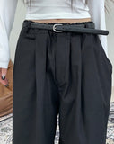 Rough Washing Pin Tuck Balloon Pants
