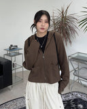 Larsen Star Waffle Hooded Zip-Up