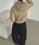 Winter Folding Pintuck Two-Way Wide Jogger Banding Brushed Pants