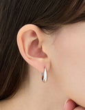 Champagne Moon Silver Gout Glint Earrings M