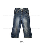 Likee cut slim capri denim pants