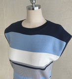 Bare Stripe Cap Sleeveless Knit