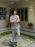 Kuje Tin Washing Light Blue Wide Denim