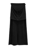 Janet two-way slit long skirt