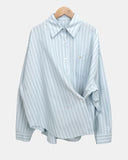 Wayu Stripe Two-Way Shirt