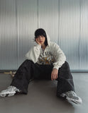 Coil camo snap parachute pants
