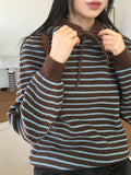 Nakita Stripe Hooded Knit