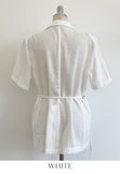 Lovell Tailored Strap Linen Jacket