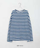 [unisex] Nazuna Summer Linen Stripe Over Knit