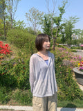 Ontone Summer Linen Hood Cardigan