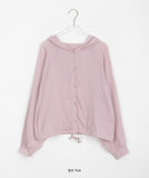 Kuta String Hood Shirt Cardigan