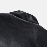Concrete Crack Leather Jacket