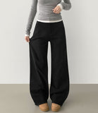 Loose Wide Span Banding Cotton Pants