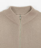 Kenfeed Cropped Knit Zip-Up Cardigan
